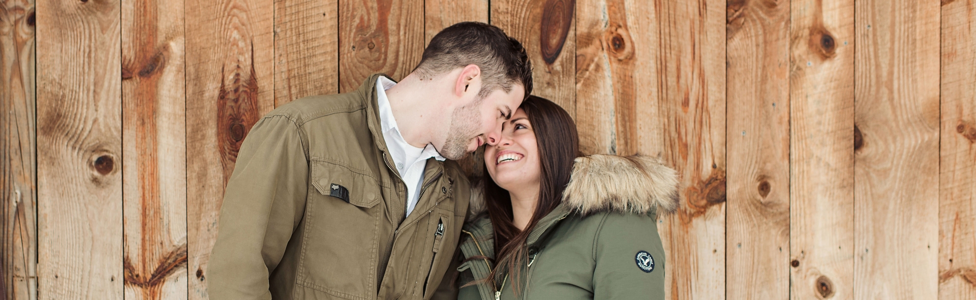 Adam & Angela Engaged // Winter Snow Engagement at Asbury Woods Nature Center